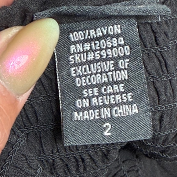 Torrid Black Embroidered Floral Babydoll Cami Top Size 2X - Picture 5 of 6